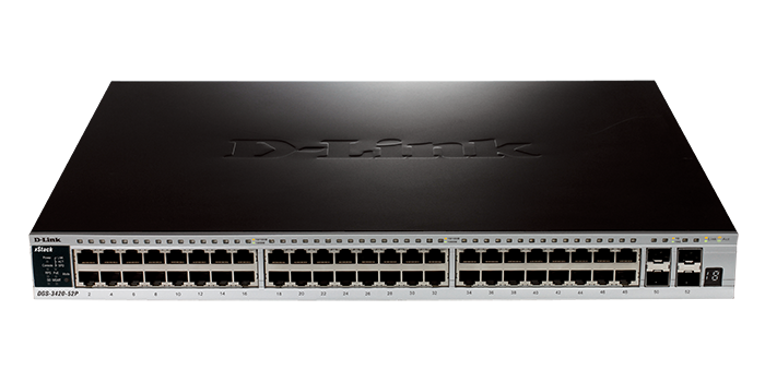 DGS-3420-52P xStack DGS-3420系列 L2+ 網管型Gigabit網路供電交換器