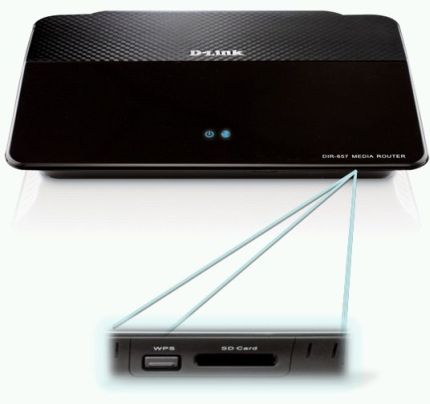 DIR-657 SD Card Slot