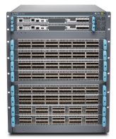 QFX10008 High-density, modular, data center spine and core switches, powered by custom silicon.